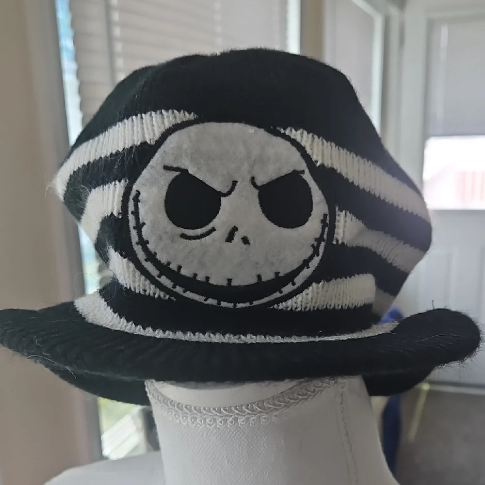 Disney Black and White Striped Halloween Hat